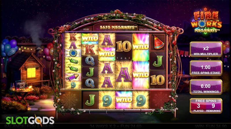 Fireworks Megaways Slot - Screenshot 3