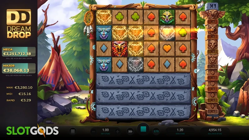 Totem Guardians Dream Drop Slot - Screenshot 2