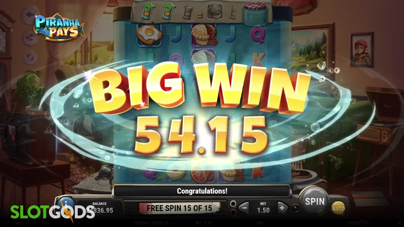 Piranha Pays Slot - Screenshot 4