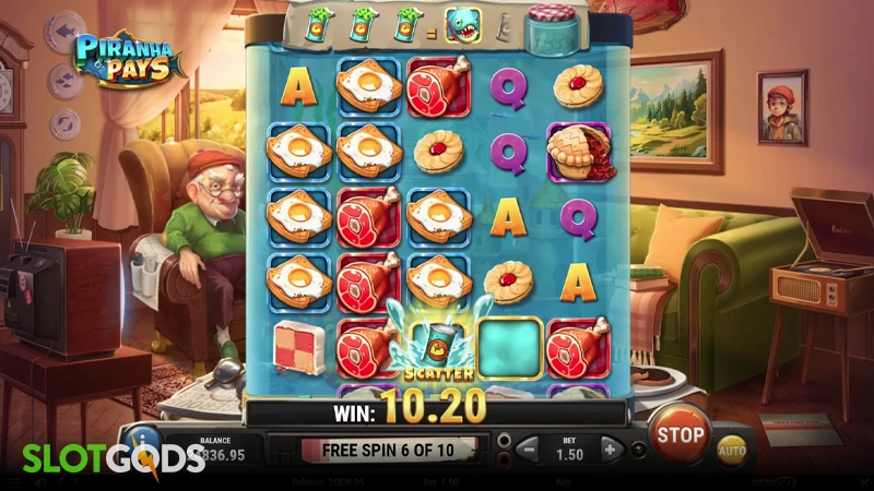 Piranha Pays Slot - Screenshot 3