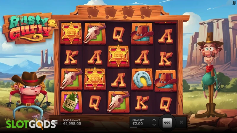 Rusty & Curly Slot - Screenshot 