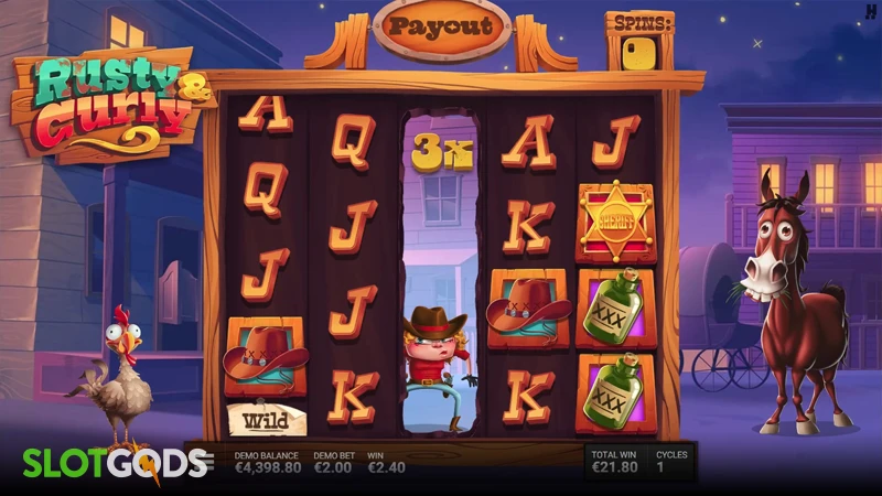 Rusty & Curly Slot - Screenshot 3