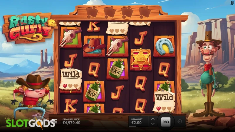 Rusty & Curly Slot - Screenshot 2