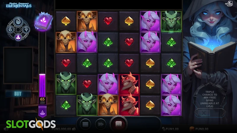 Shadow Summoner Elementals Slot - Screenshot 