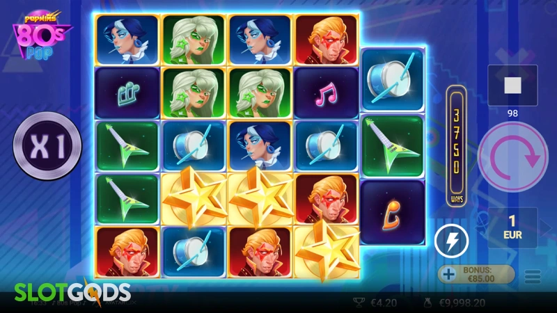 80s Pop Slot - Screenshot 2