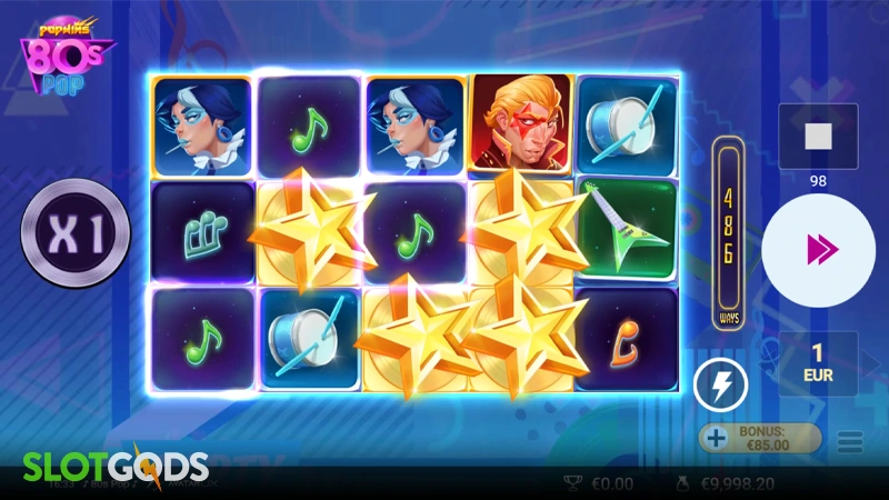 80s Pop Slot - Screenshot 