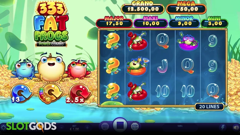 333 Fat Frogs Slot - Screenshot 