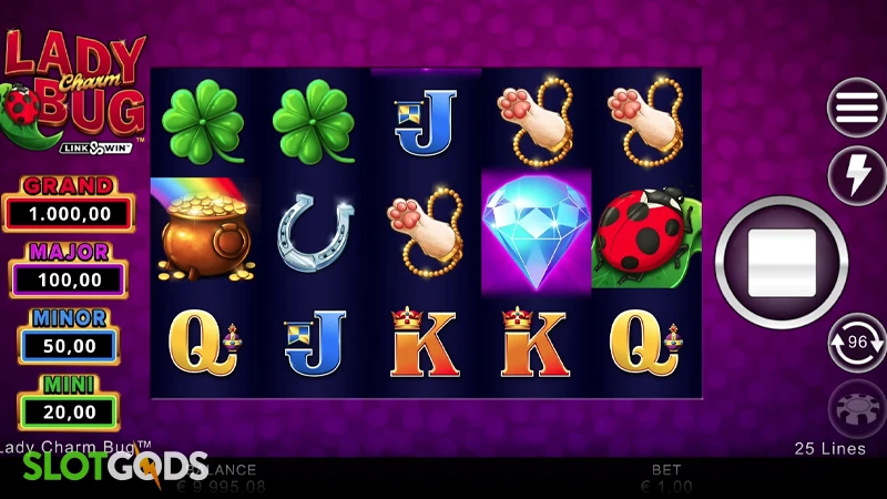 Lady Charm Bug Slot - Screenshot 