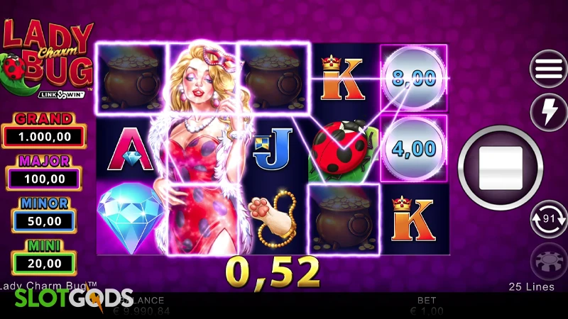 Lady Charm Bug Slot - Screenshot 4