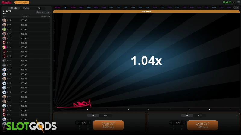 Aviator Slot - Screenshot 3