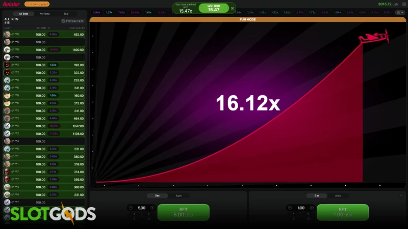 Aviator Slot - Screenshot 4
