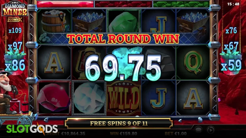 Diamond Miner DuoMax Slot - Screenshot 3