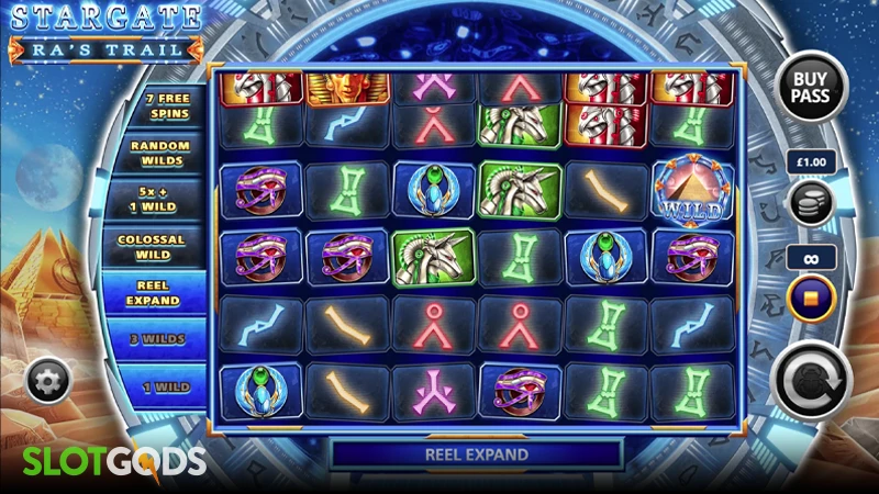 Stargate Ra's Trail Slot - Screenshot 