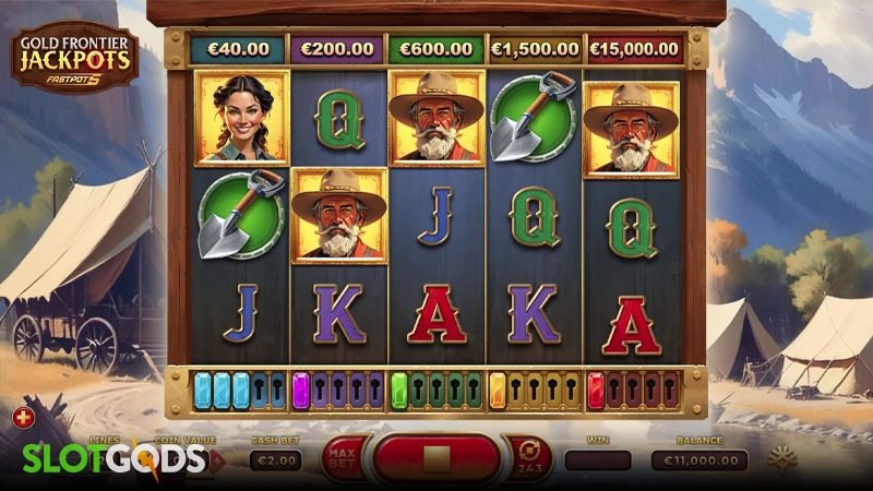 Gold Frontier Jackpots Fastpot5 Online Slot by Yggdrasil