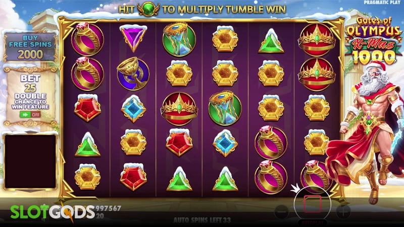 Gates of Olympus Xmas 1000 Slot - Screenshot 