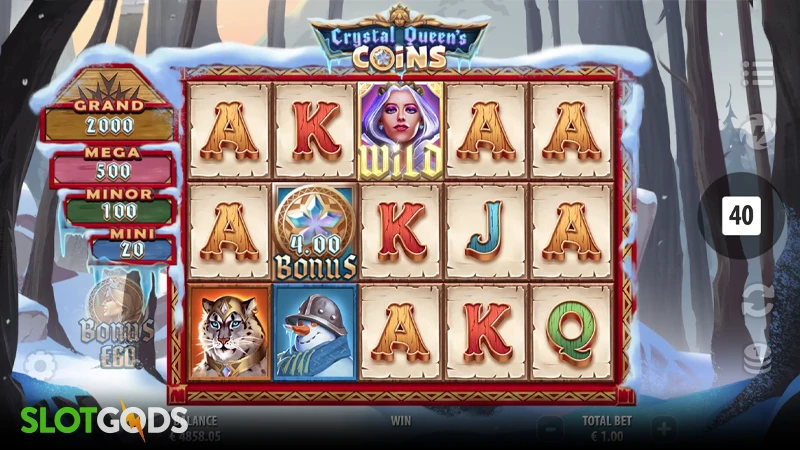 Crystal Queen's Coins Slot - Screenshot 
