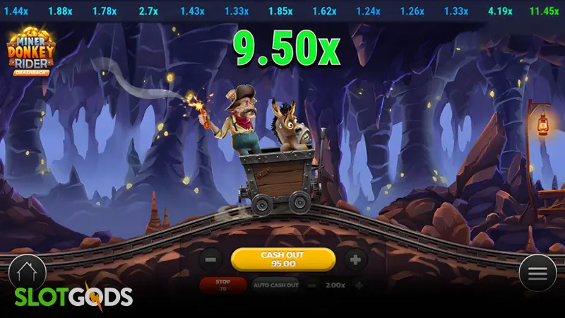 Miner Donkey Rider Slot - Screenshot 