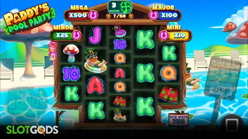 Paddy's Pool Party Slot - Screenshot 