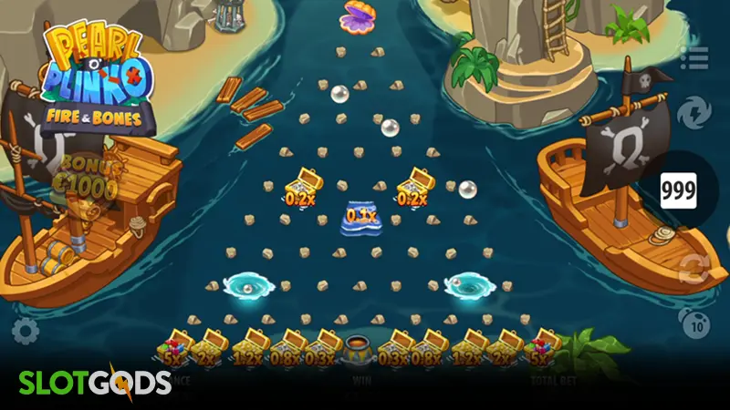 Pearl O' Plinko Fire and Bones Slot - Screenshot 