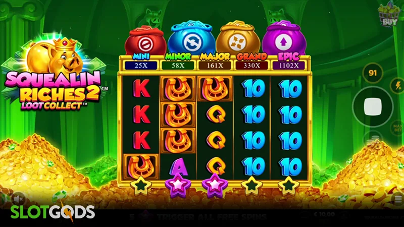 Squealin' Riches 2 Online Slot by PearFiction Studios
