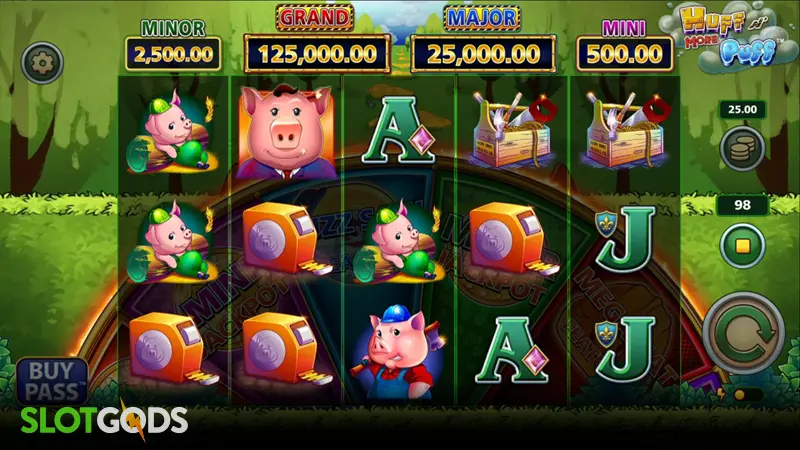 Huff n' More Puff Slot - Screenshot 