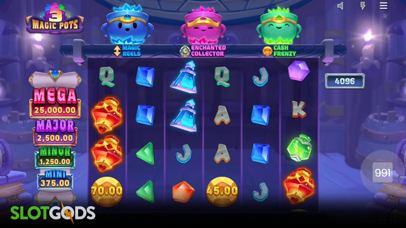 3 Magic Pots Slot - Screenshot 