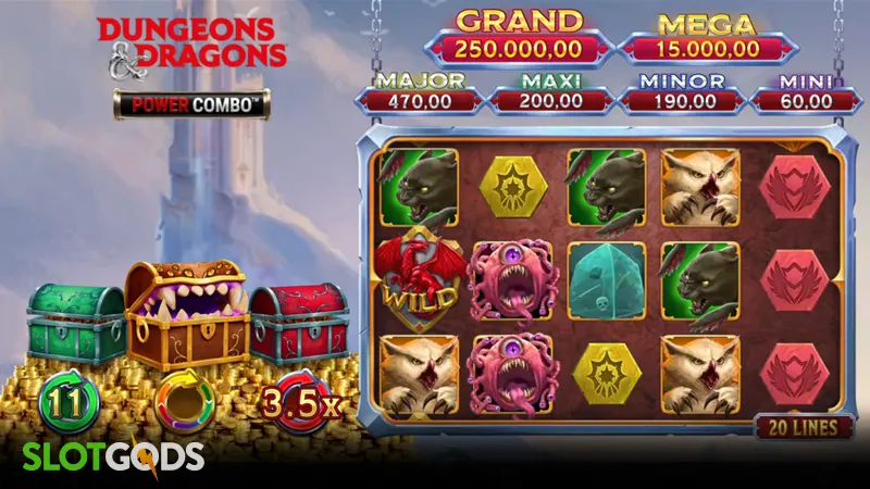 Dungeons & Dragons Power Combo Slot - Screenshot 