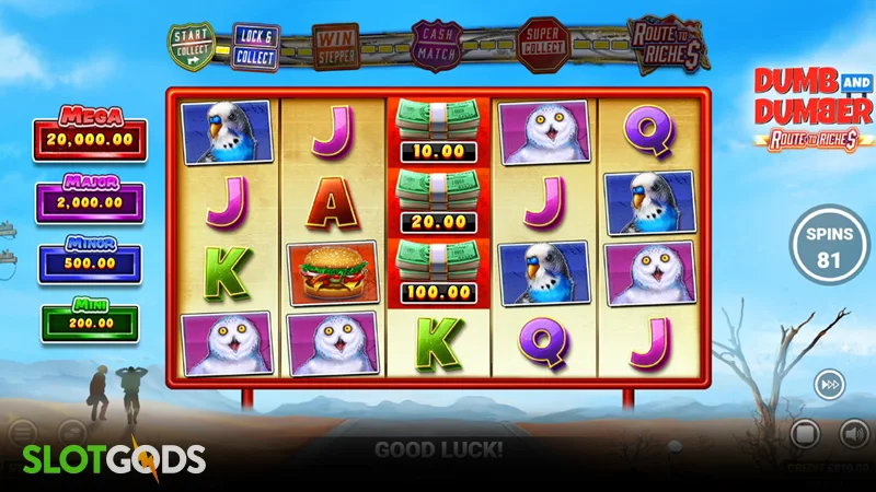 Dumb and Dumber Route to Riches Slot - Screenshot 