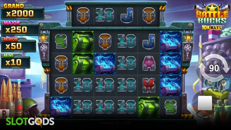 Battle Bucks 10k Ways Slot - Screenshot 