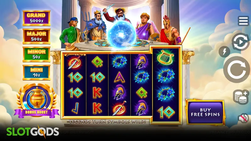 Unusual Suspects Legends of Olympus Slot - Screenshot 