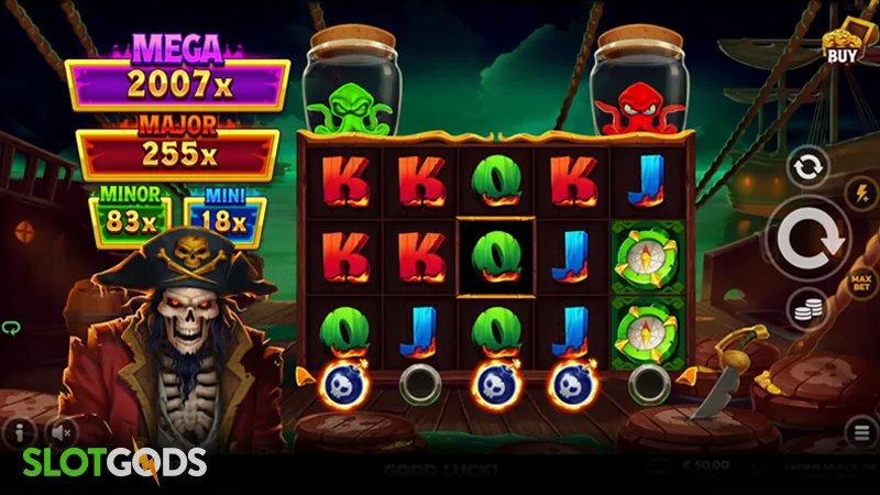 Captain Skull & the Squidly Seas Slot - Screenshot 