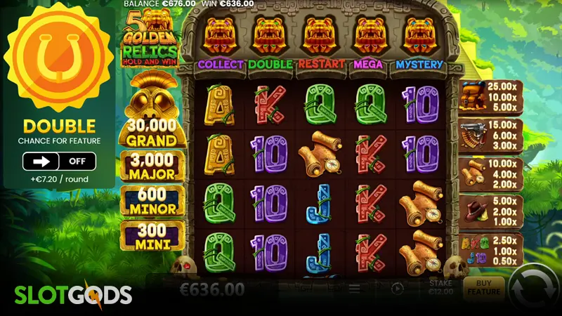 5 Golden Relics Slot - Screenshot 