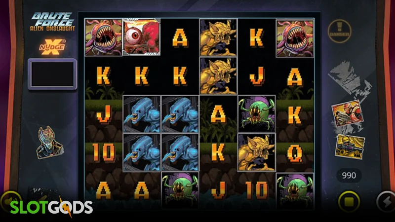 Brute Force Alien Onslaught Slot - Screenshot 