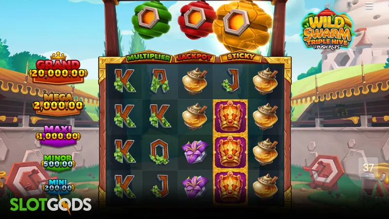 Wild Swarm Triple Hive Slot - Screenshot 