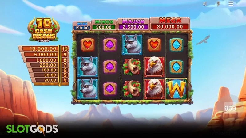 10 Cash Bisons Slot - Screenshot 