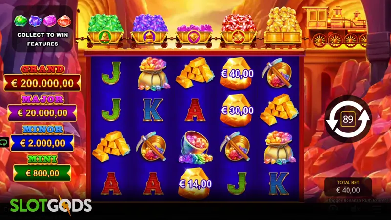 Bigger Bonanza Rush Express Slot - Screenshot 