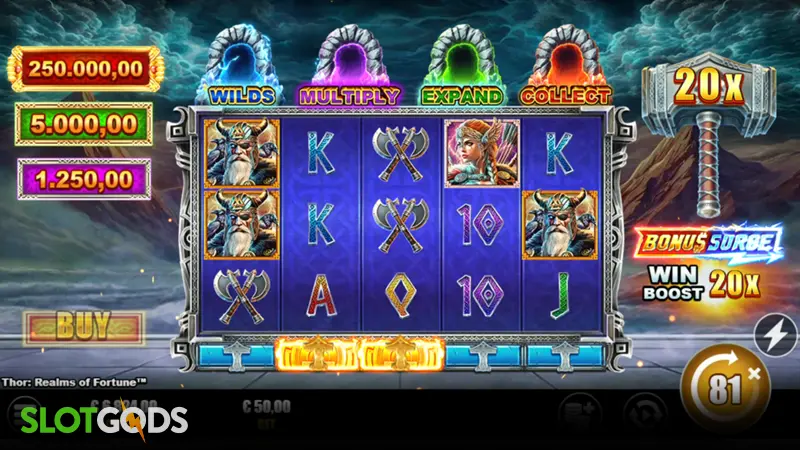 Thor: Realms of Fortune Slot - Screenshot 