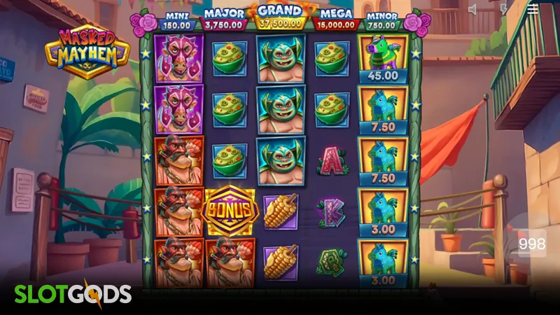 Masked Mayhem Slot - Screenshot 