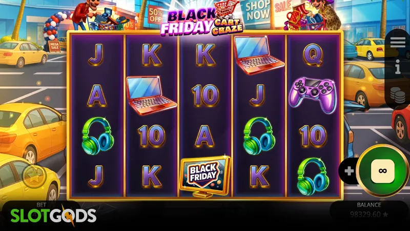 Black Friday Cart Craze Slot - Screenshot 
