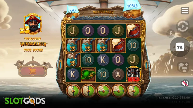 Captain Winbreaker Slot - Screenshot 