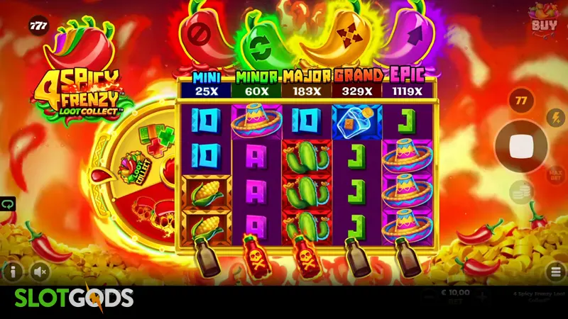4 Spicy Frenzy Loot Collect Slot - Screenshot 