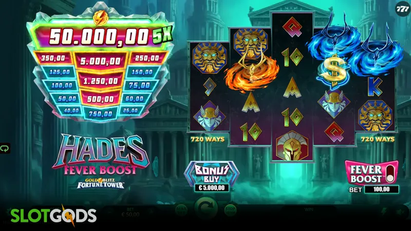 Hades Fever Boost Gold Blitz Fortune Tower Slot - Screenshot 