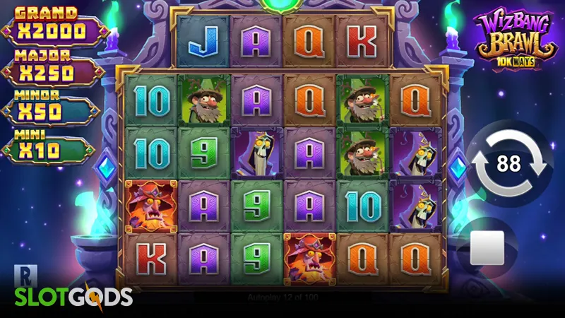 Wizbang Brawl Slot - Screenshot 