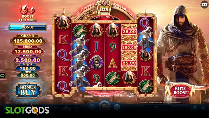 Assassin’s Creed: Mirage x Gold Blitz Ultimate DOUBLE X Slot - Screenshot 