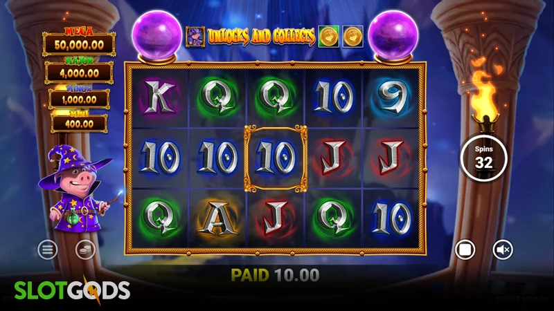 The Pig Wizard Cash Lock Slot - Screenshot 