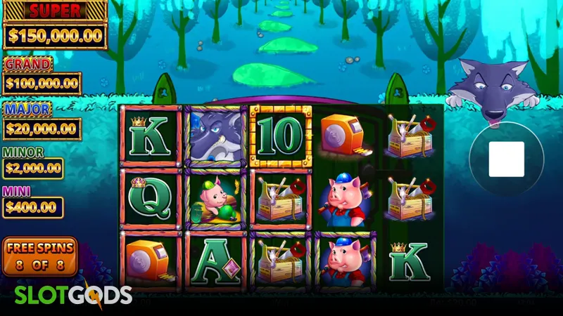 Huff N`Even More Puff Hard Hat Edition Slot - Screenshot 