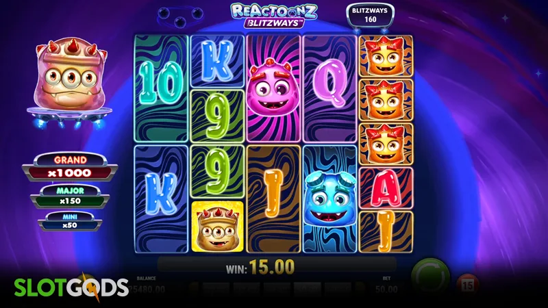 Reactoonz Blitzways Slot - Screenshot 