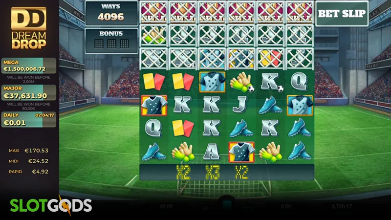 World Class Kick Off Dream Drop Slot - Screenshot 