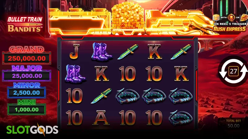Bullet Train Bandits Slot - Screenshot 