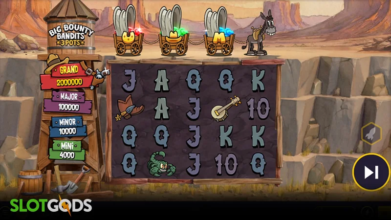 Big Bounty Bandits 3 Pots Slot - Screenshot 